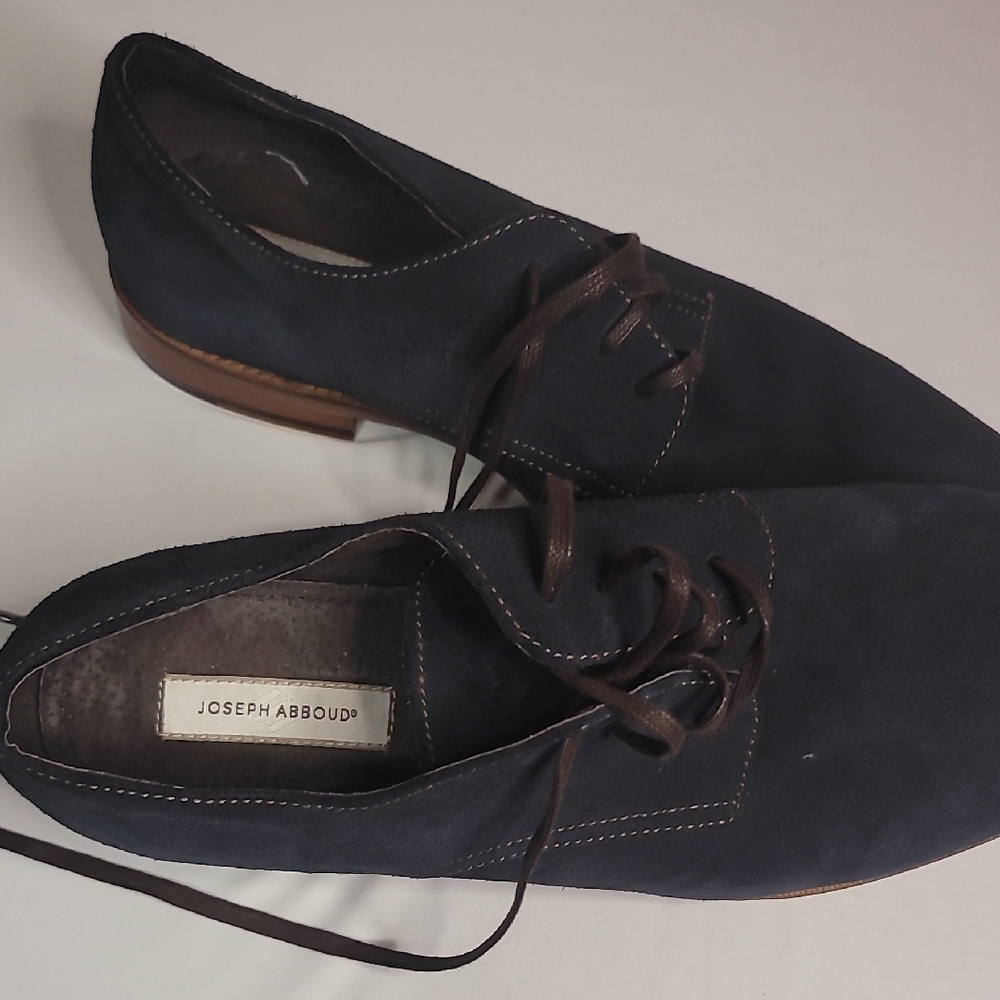 Joseph Abboud Blue and Brown Oxford Shoes